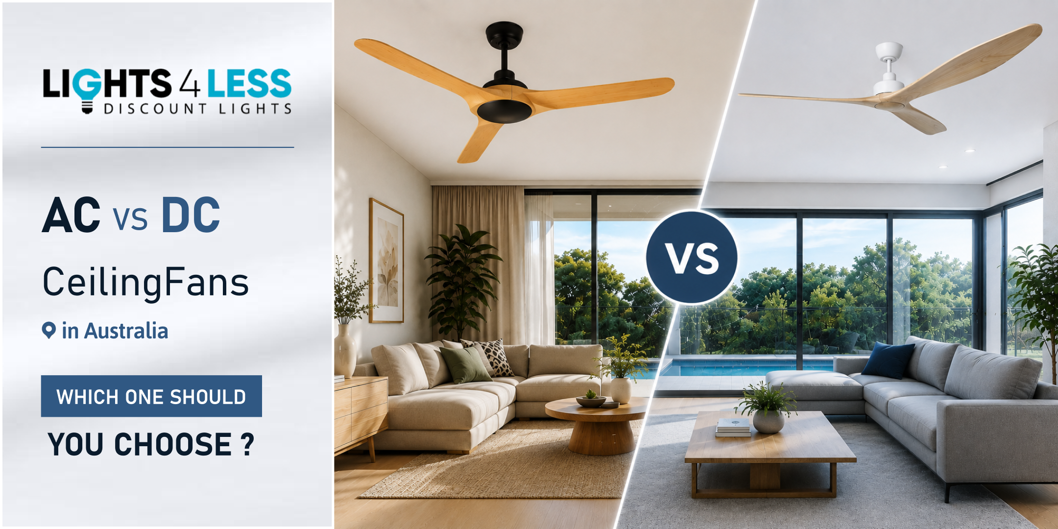 AC vs DC Ceiling Fans Australia: Which One Should You Choose