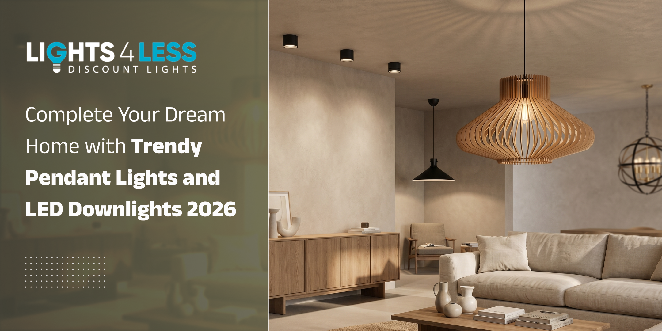 Complete Your Dream Home with Trendy Pendant Lights and LED Downlights 2026