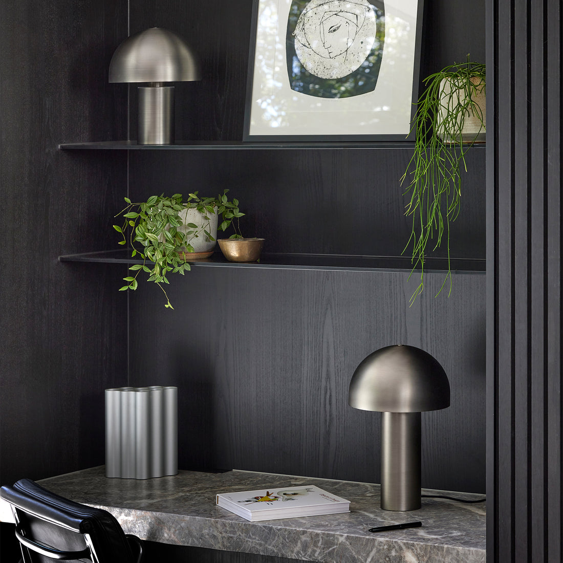 Ore Desk Lamp Brushed Nickel - 1603GRY