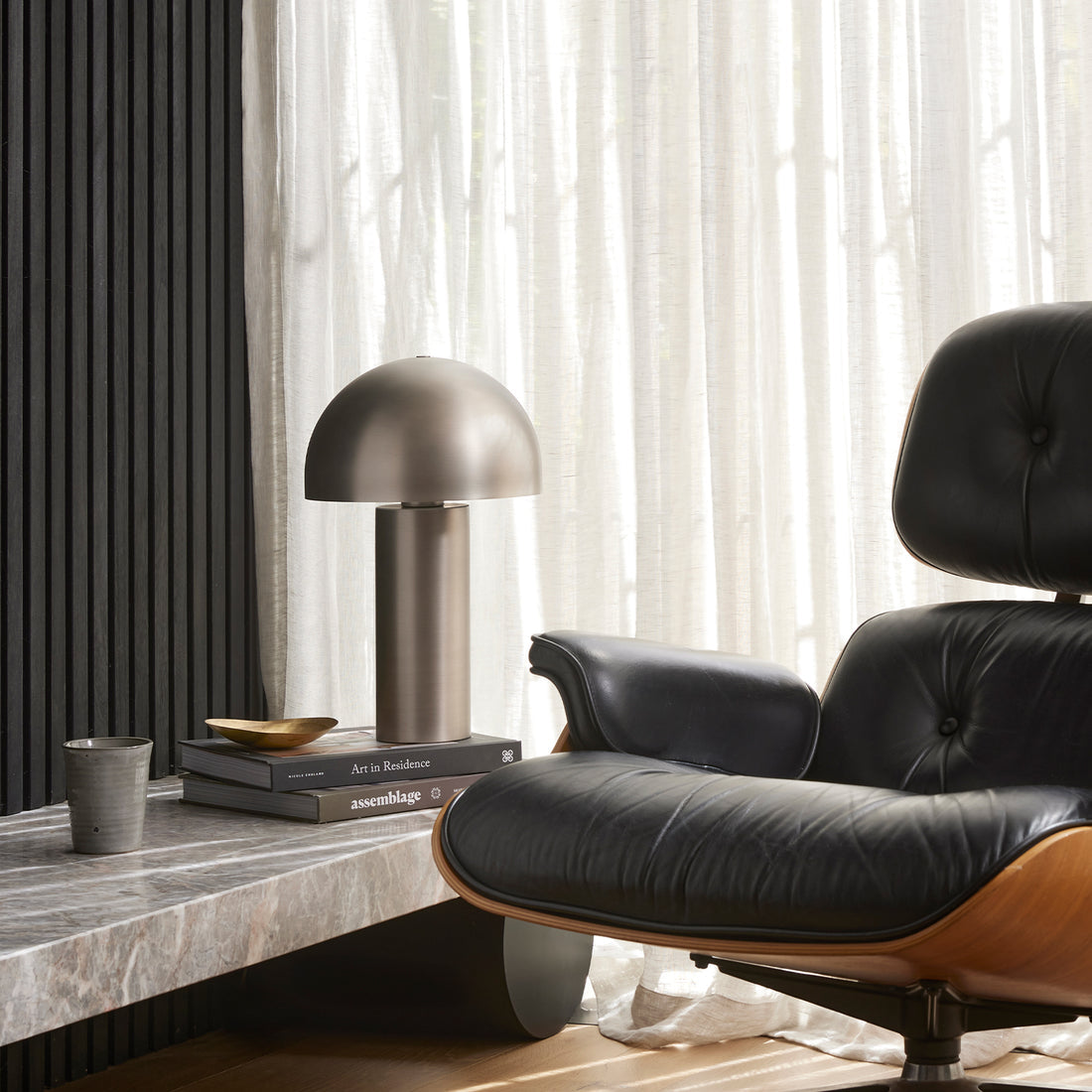 Ore Table Lamp Brushed Nickel - 1604GRY