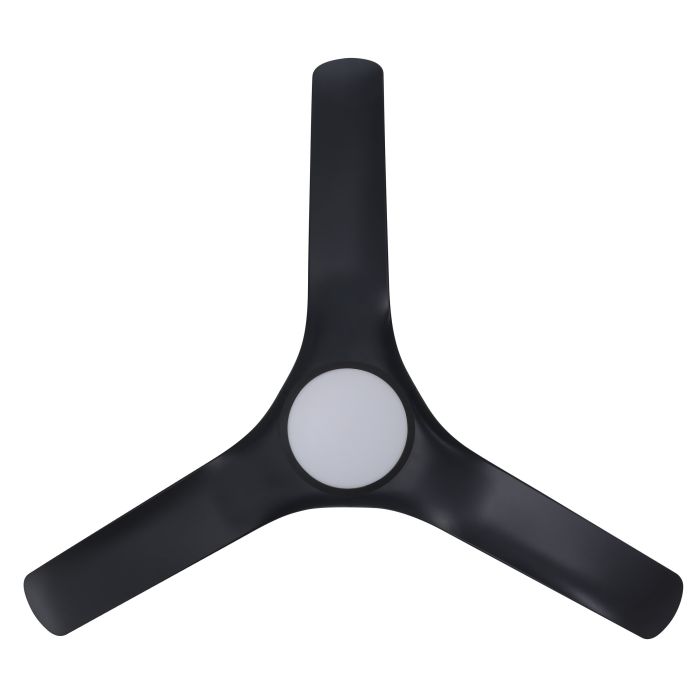Tahiti DC Ceiling Fan with LED Light 52" 40W 3CCT Matt Black - 20801802