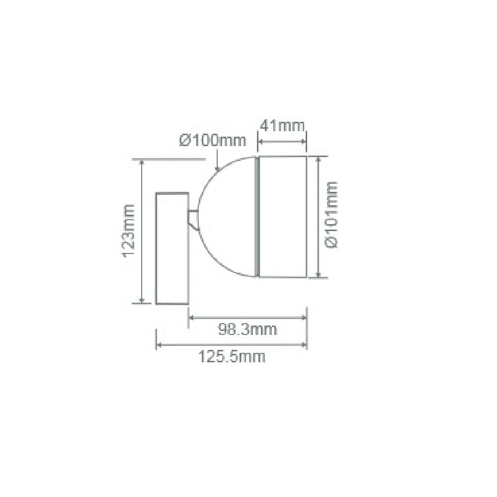 Buy Flush Mount Lights Australia Moon Flush Mount Light Tube White 3CCT - 22819