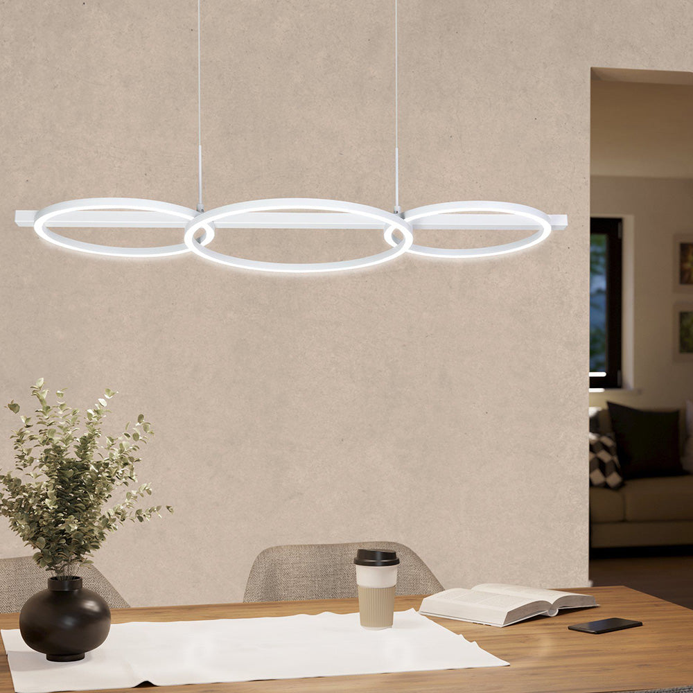 Buy Island Pendant Lights Australia Lanacera Island Pendant Light White Plastic 3000K - 205834