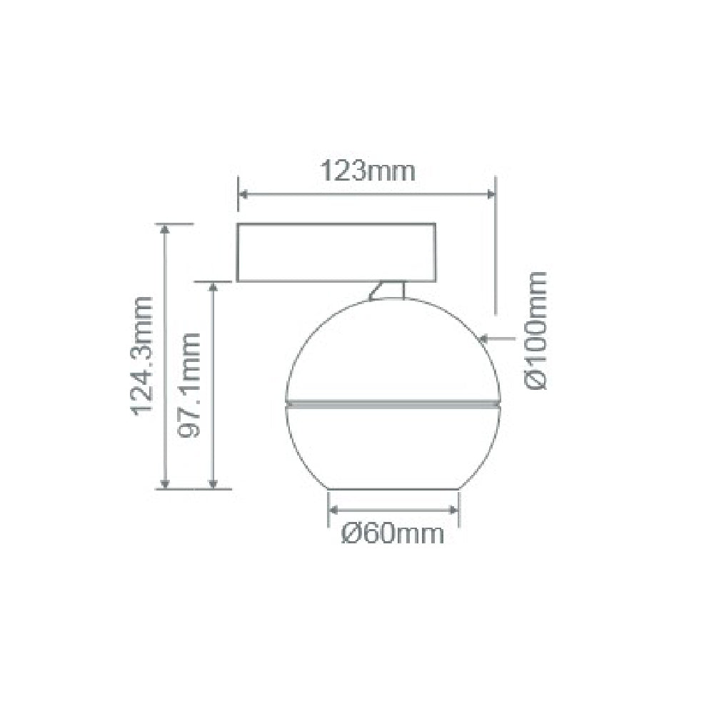 Buy Wall Sconce Australia Moon Wall Sconce Spot Black 3CCT - 22824