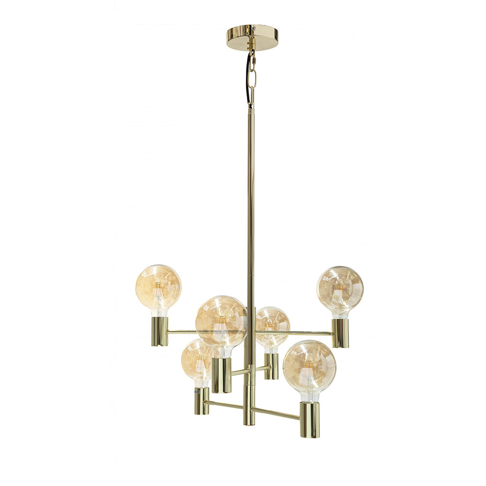 Buy Pendant Lights Australia Fiorentino Lighting - LARRY 6 Light Pendant Gold