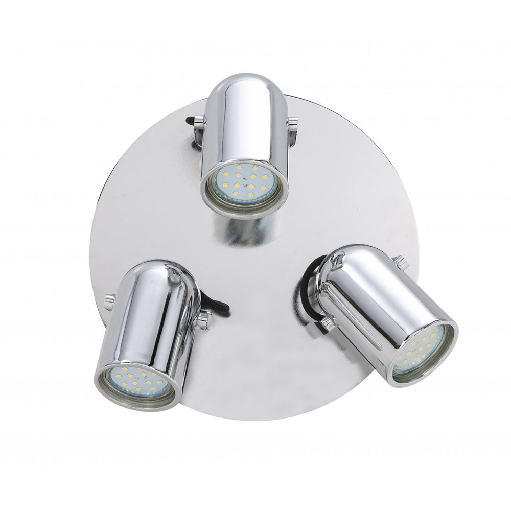 Fiorentino Lighting - HAITI 3 Light Spotlight Round Chrome