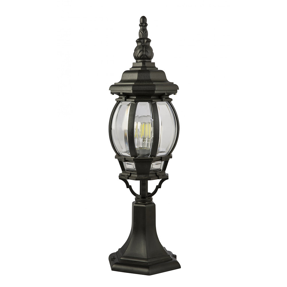 Buy Pillar & Pedestal Lights Australia Fiorentino Lighting - ZERO7 1 Light Pillar Mount Black