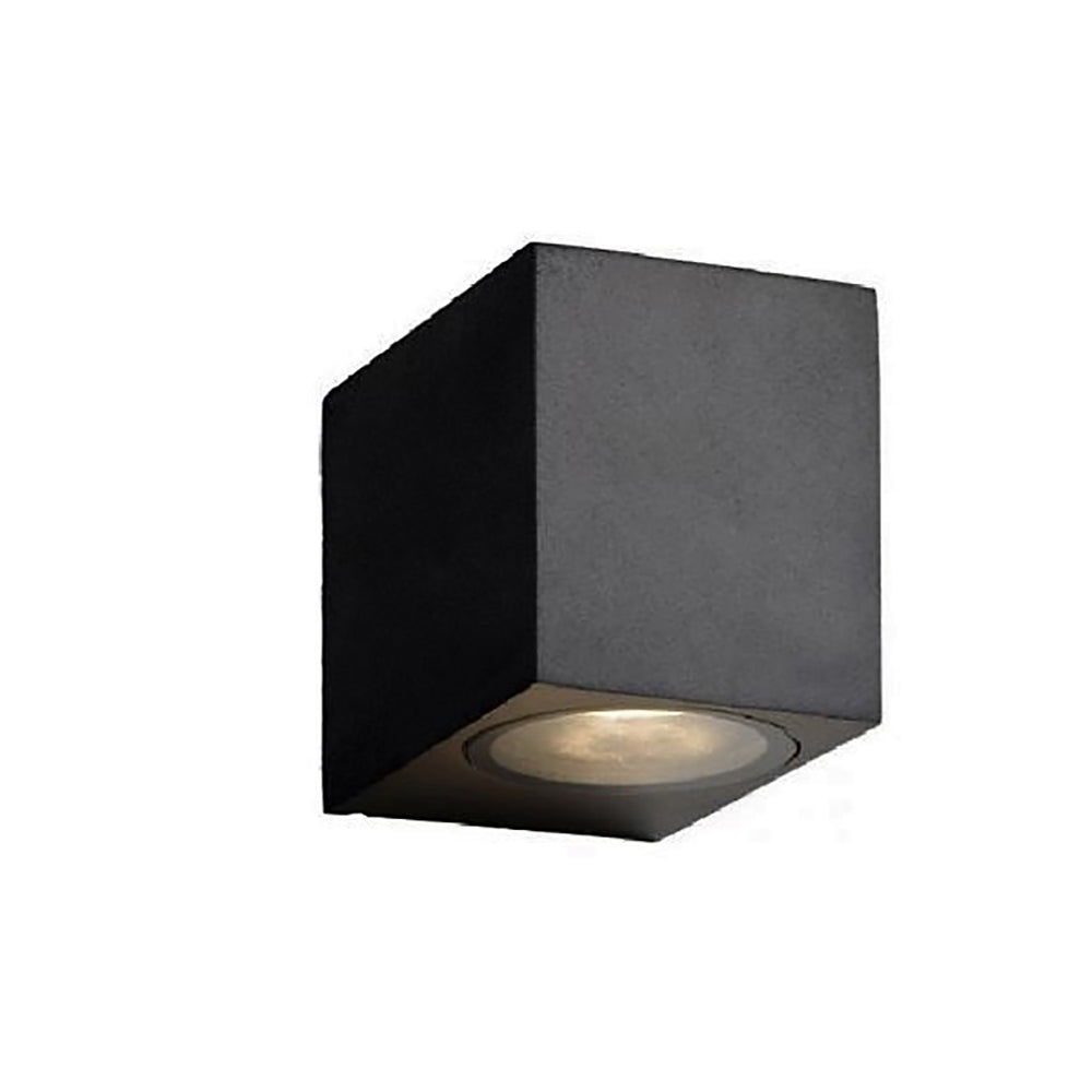 Buy Exterior Wall Lights Australia Square Exterior Wall Light H80mm Black Aluminium - ST5024/BK