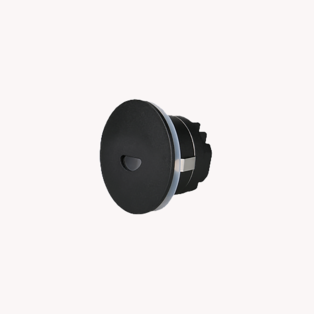 Round LED Step Light Black Aluminium 30° TRI colour - STEP-512BK/TC