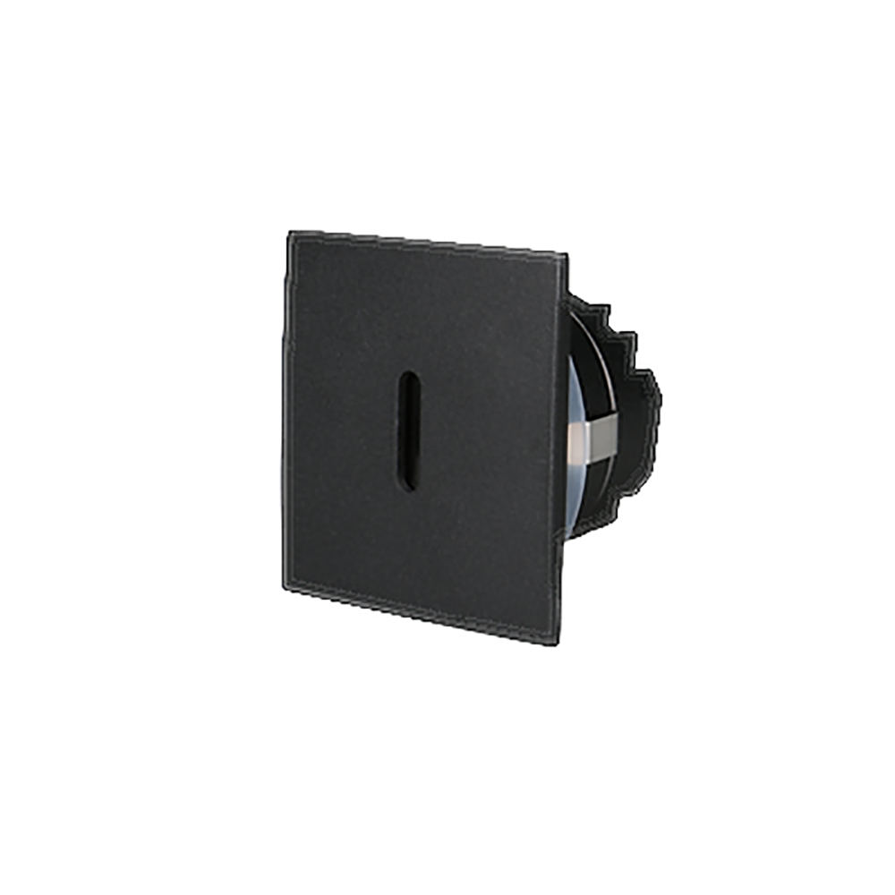 Buy Step Lights Australia Square LED Step Light Black Aluminium 10° TRI colour - STEP-516BK/TC