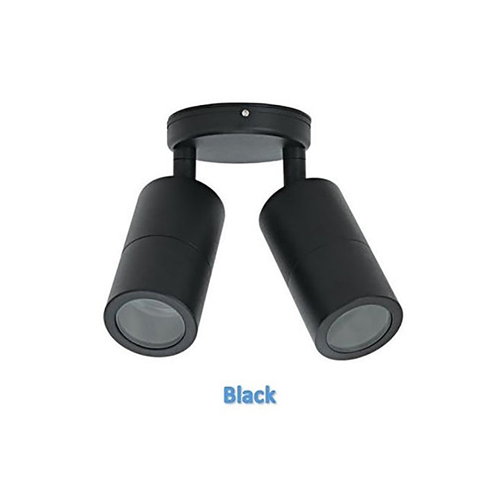 Buy Exterior Spotlights Australia Exterior 2 Spotlights W60mm Aluminium Black - 2124B