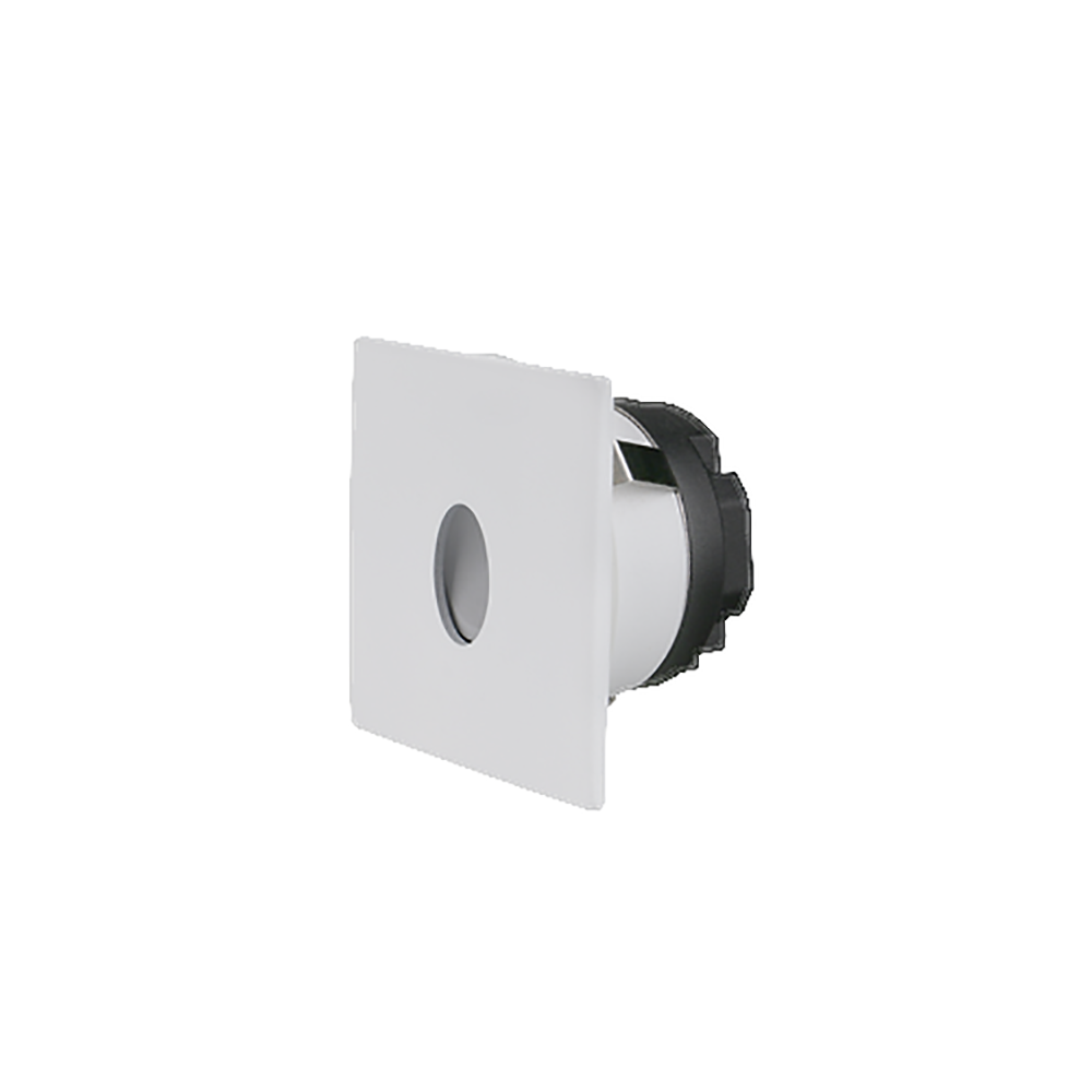 Buy Step Lights Australia Square LED Step Light White Aluminium 20° TRI colour - STEP-517WH/TC