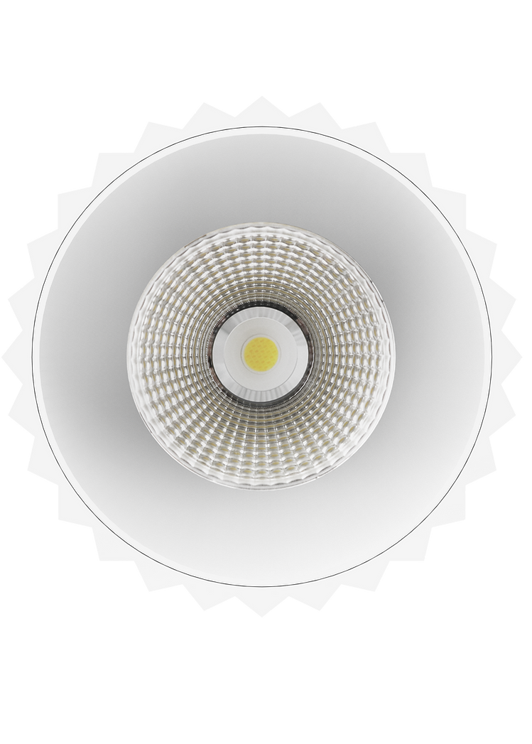 Exterior 140mm LED Surface Mounted Downlight White - DL9014-MW5CTP121518C02