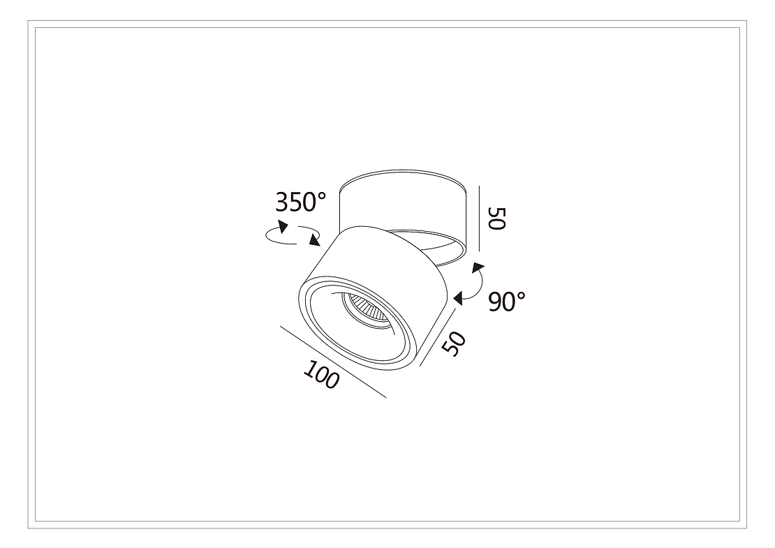 Surface Mounted Downlight Round 12W 3CCT- DL3017