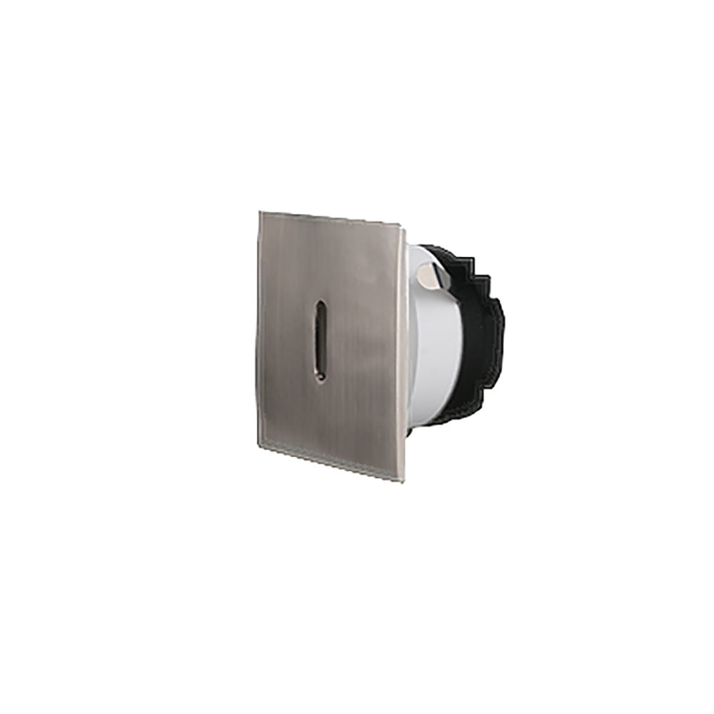 Buy Step Lights Australia Square LED Step Light Satin Chrome Aluminium 10° TRI Colour - STEP-516SCH/TC