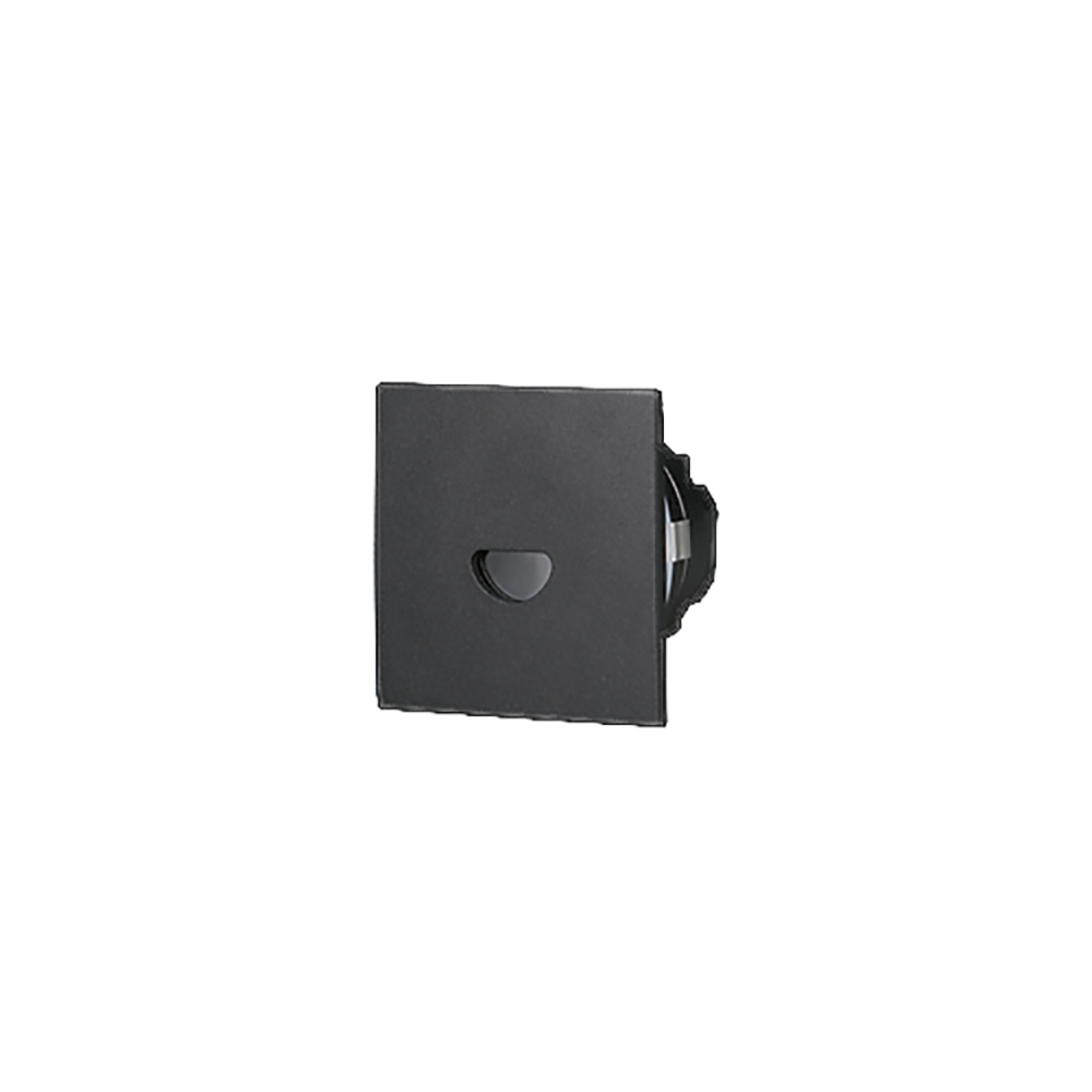 Square LED Step Light Black Aluminium 30° TRI colour - STEP-515BK/TC