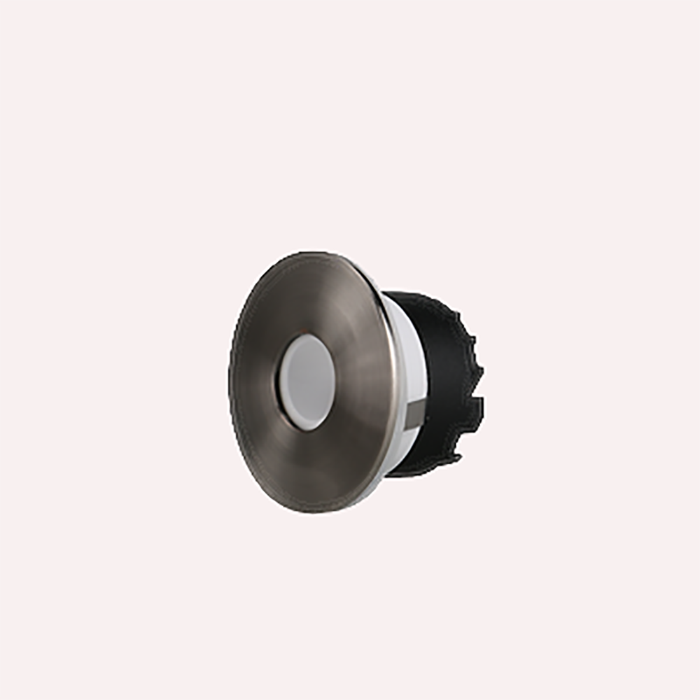Buy Step Lights Australia Round LED Step Light Satin Chrome Aluminium 15° TRI colour - STEP-518SCH/TC