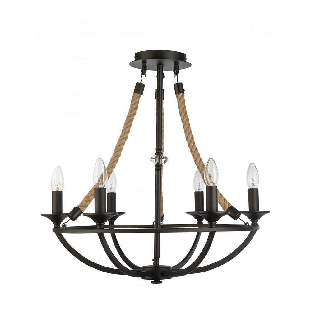 Buy Pendant Lights Australia Fiorentino Lighting - WYNERY 6 Light Pendant Black
