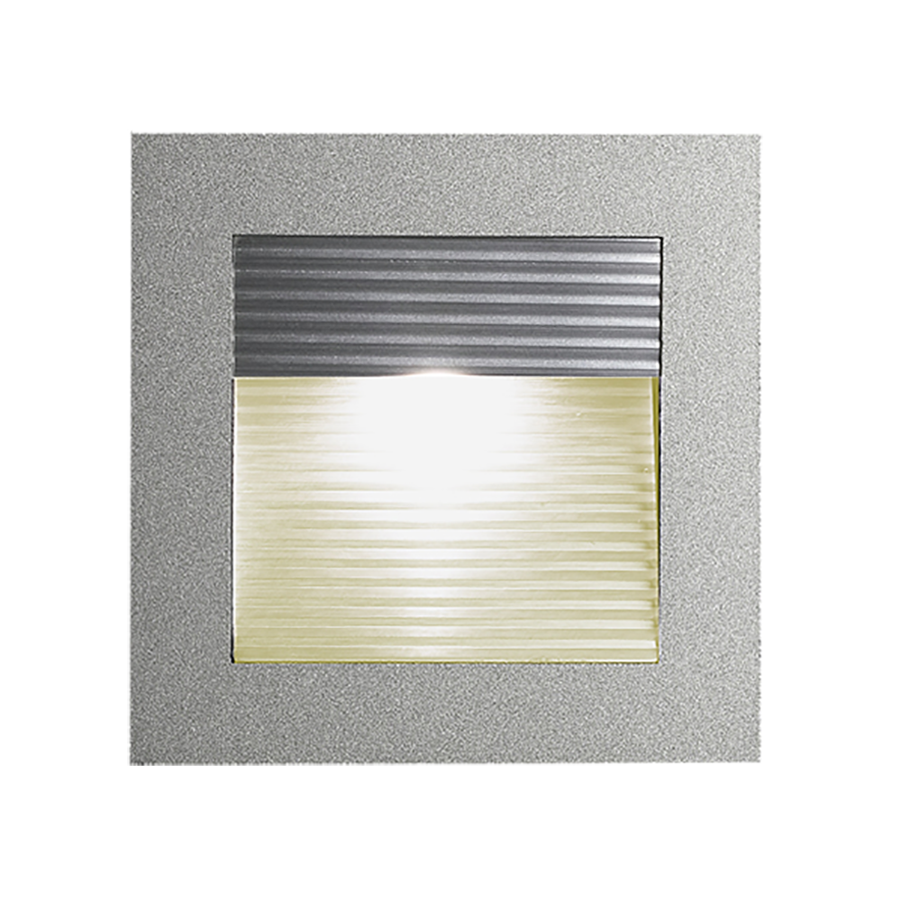 Square Step Light Silver Aluminium 3000K - VBL-E01-WW-SV