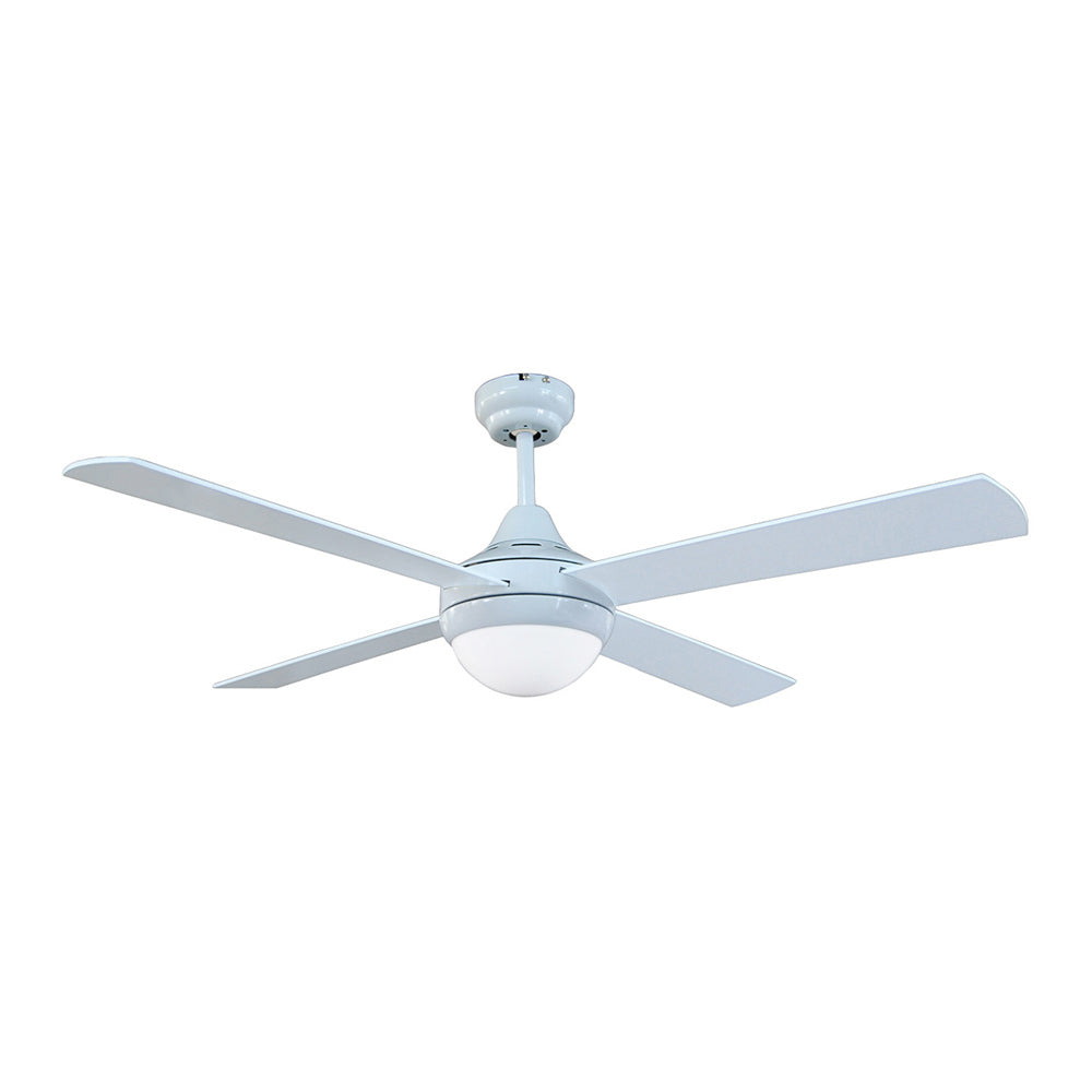 Buy AC Ceiling Fans With Light Australia Tempo-II 48'' Ceiling Fan With 2xE27 Light White With White Blades - 100012/05