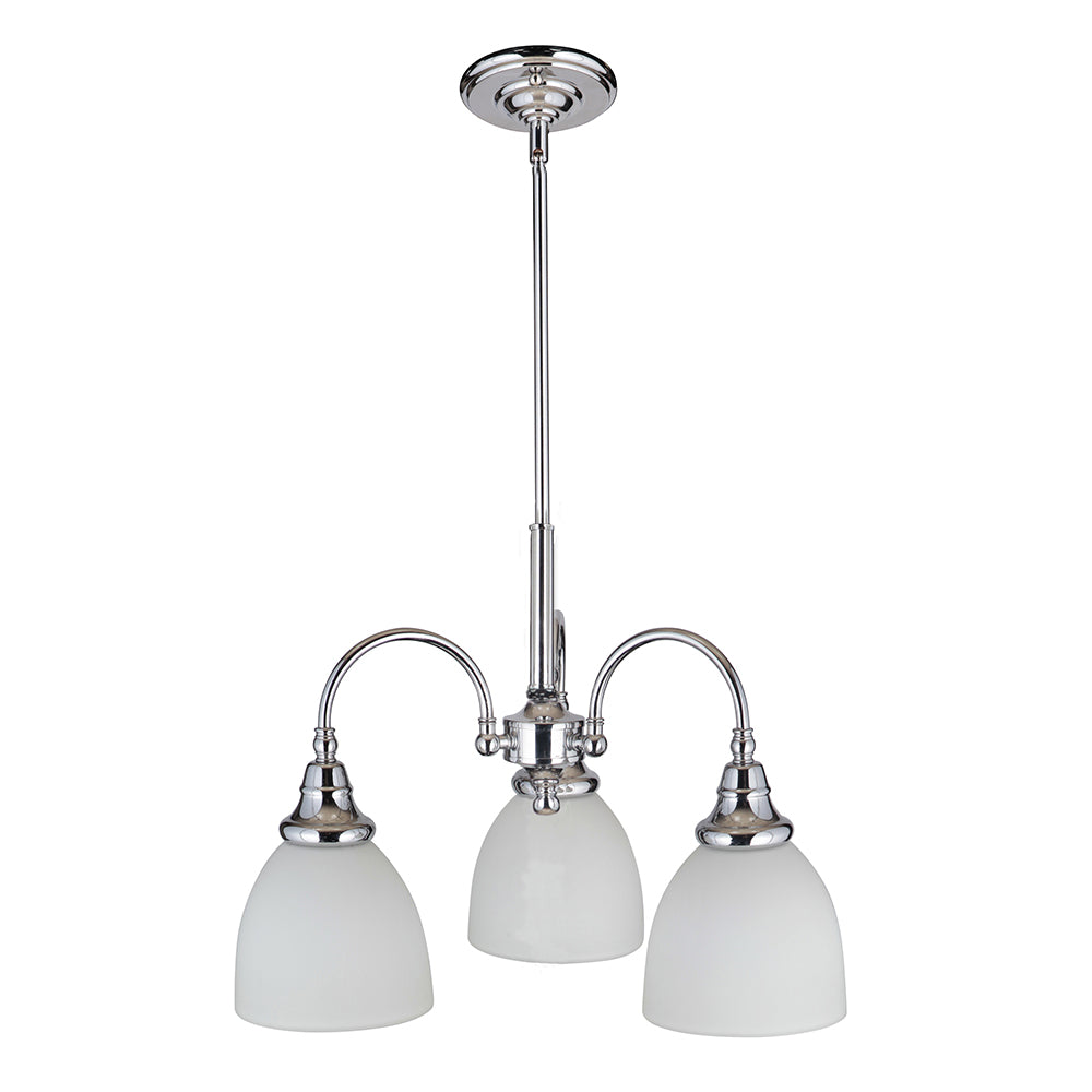 Benson Pendant 3 Lights Down Chrome Aluminium - 1001174