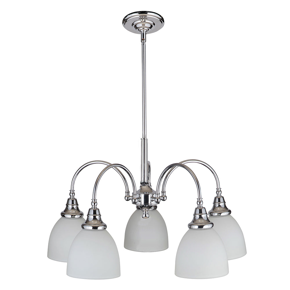 Benson Pendant 5 Lights Down Chrome Aluminium - 1001176