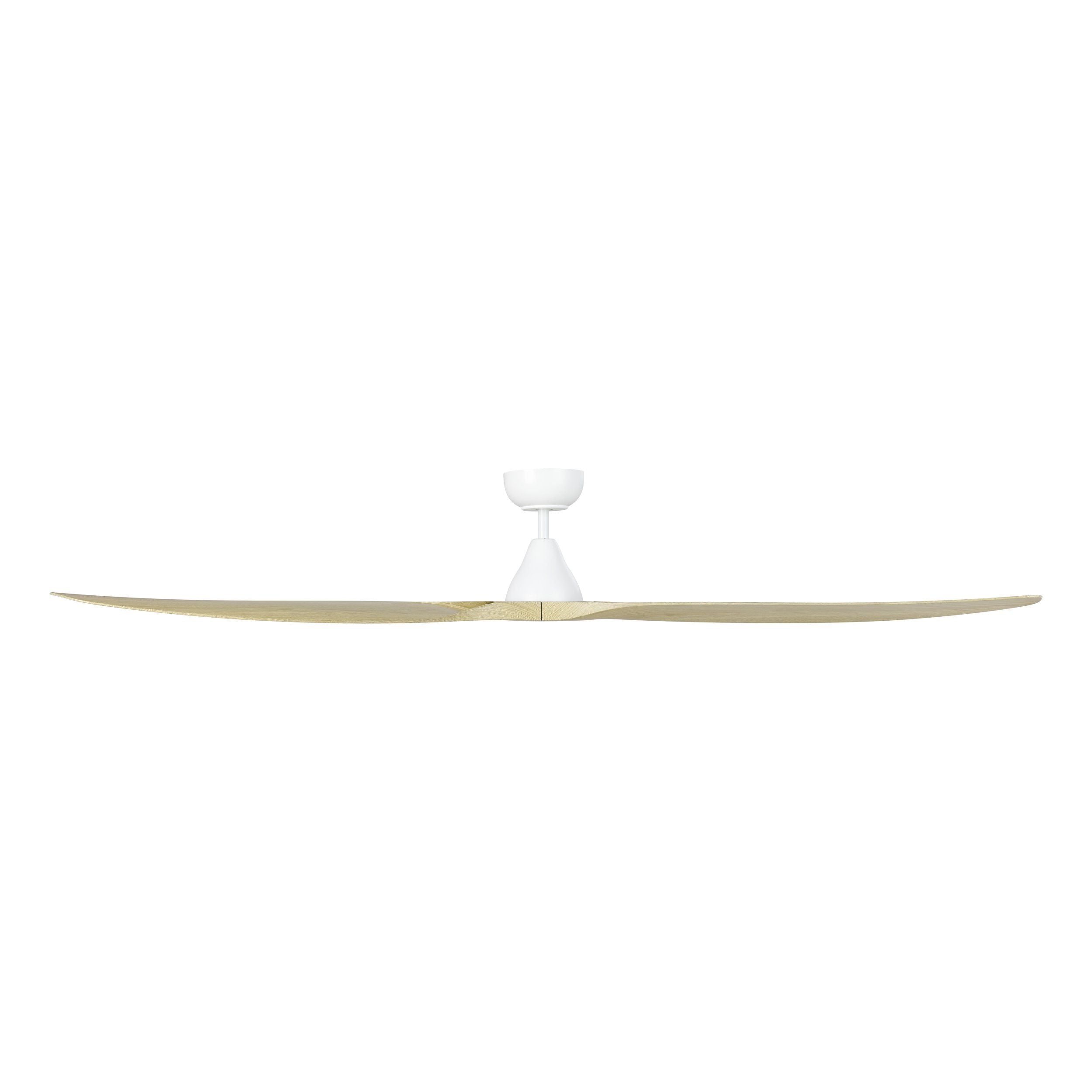 Surf DC Ceiling Fan 72" White With Light Oak Blade - 20789416