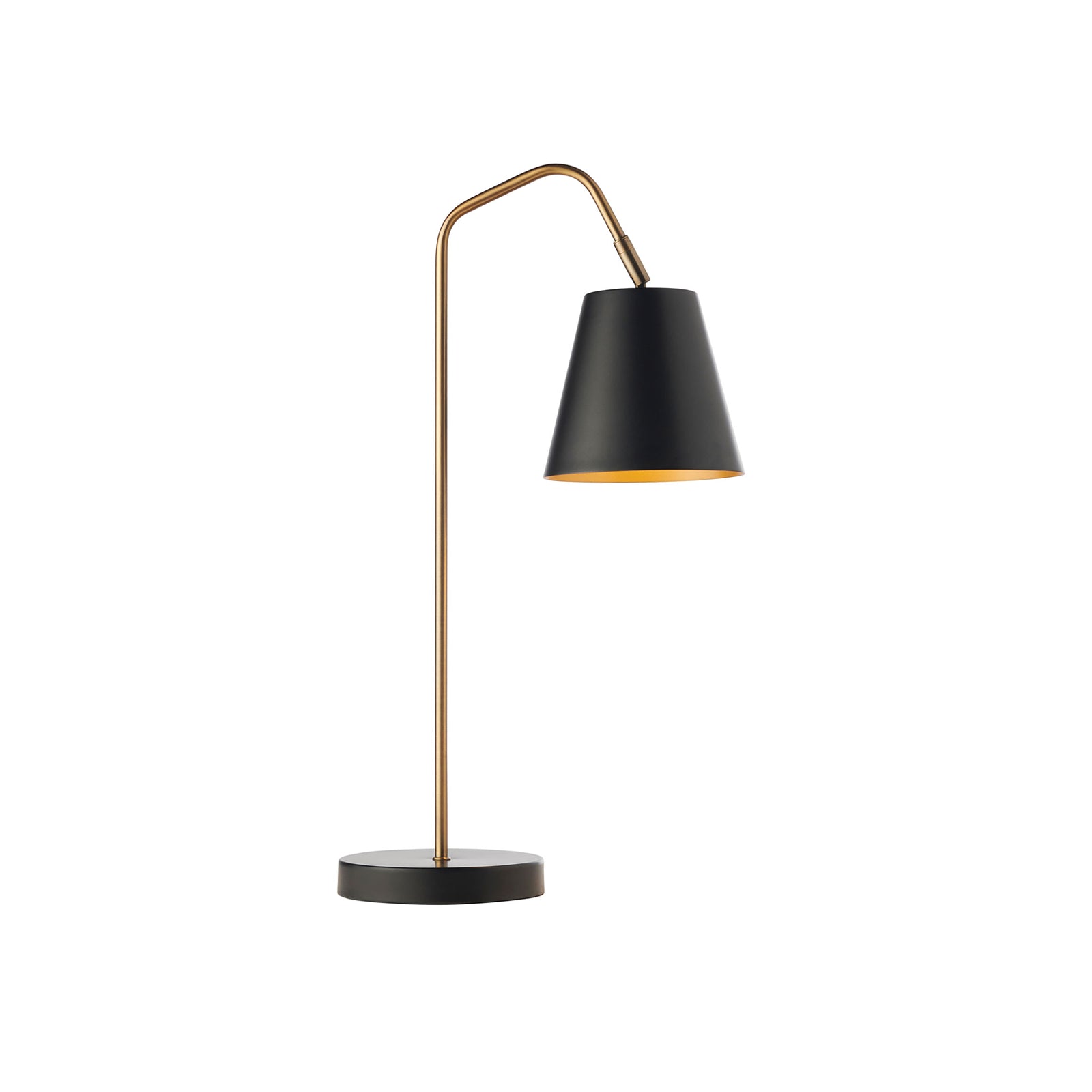 Soma Desk Lamp Satin Brass & Black - 1207
