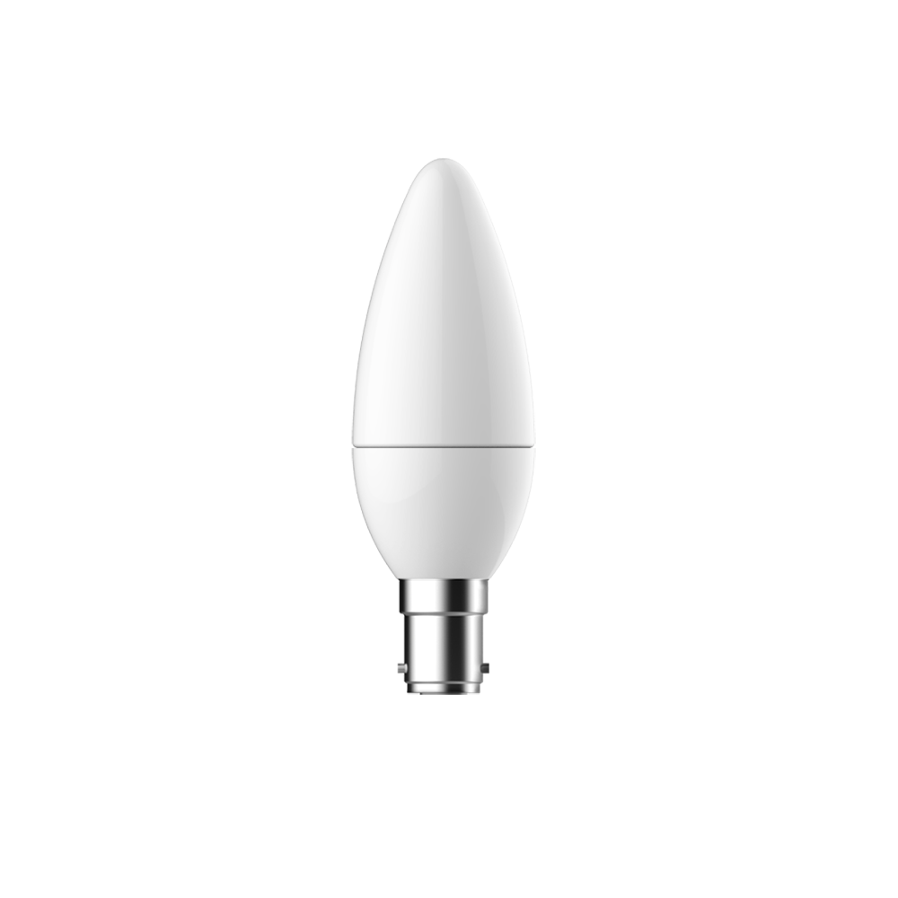 SupValue Candle LED Globe White Polycarbonate SBC 6W 240V 4000K - 122150C