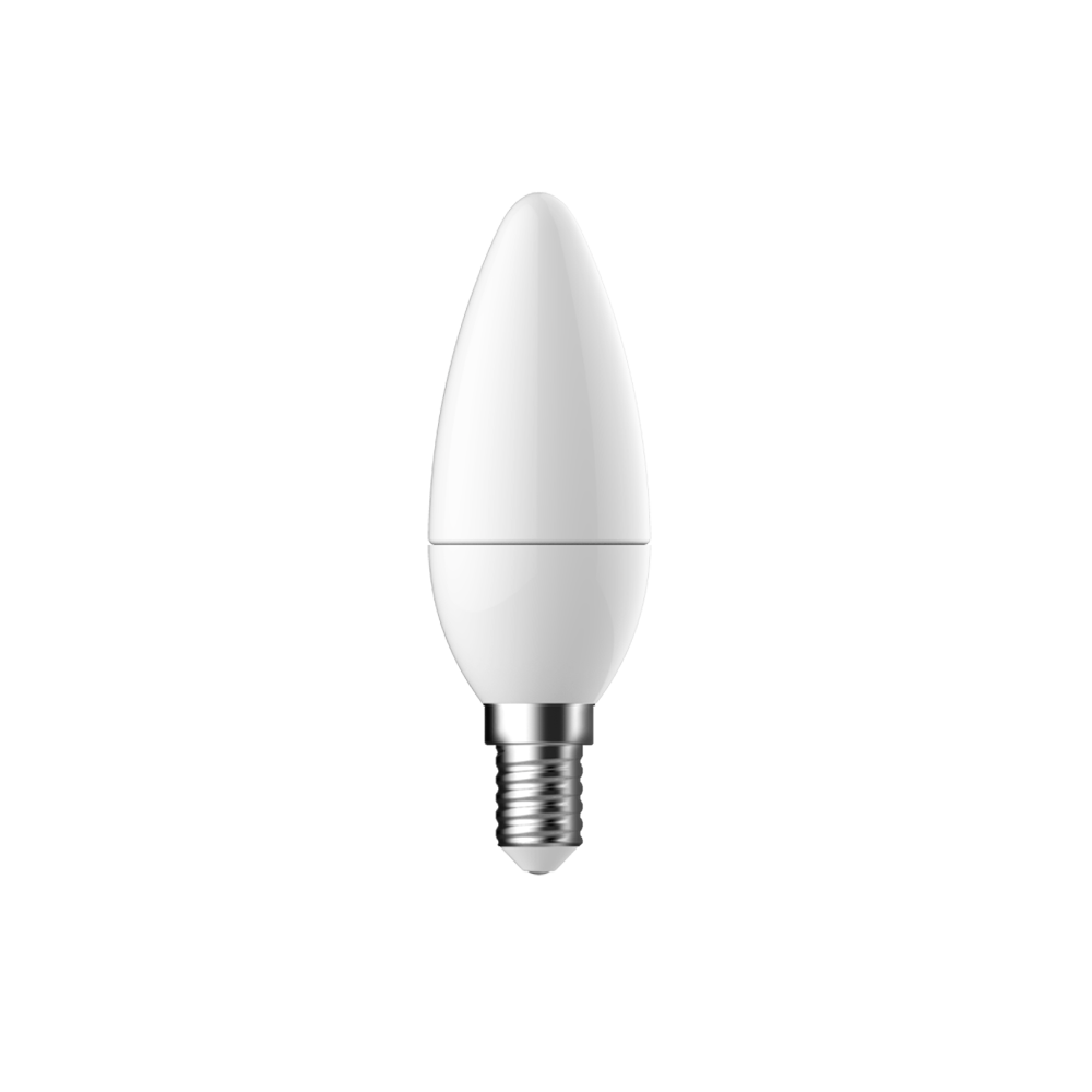 SupValue Candle LED Globe White Polycarbonate SES 6W 240V 6500K - 122153C
