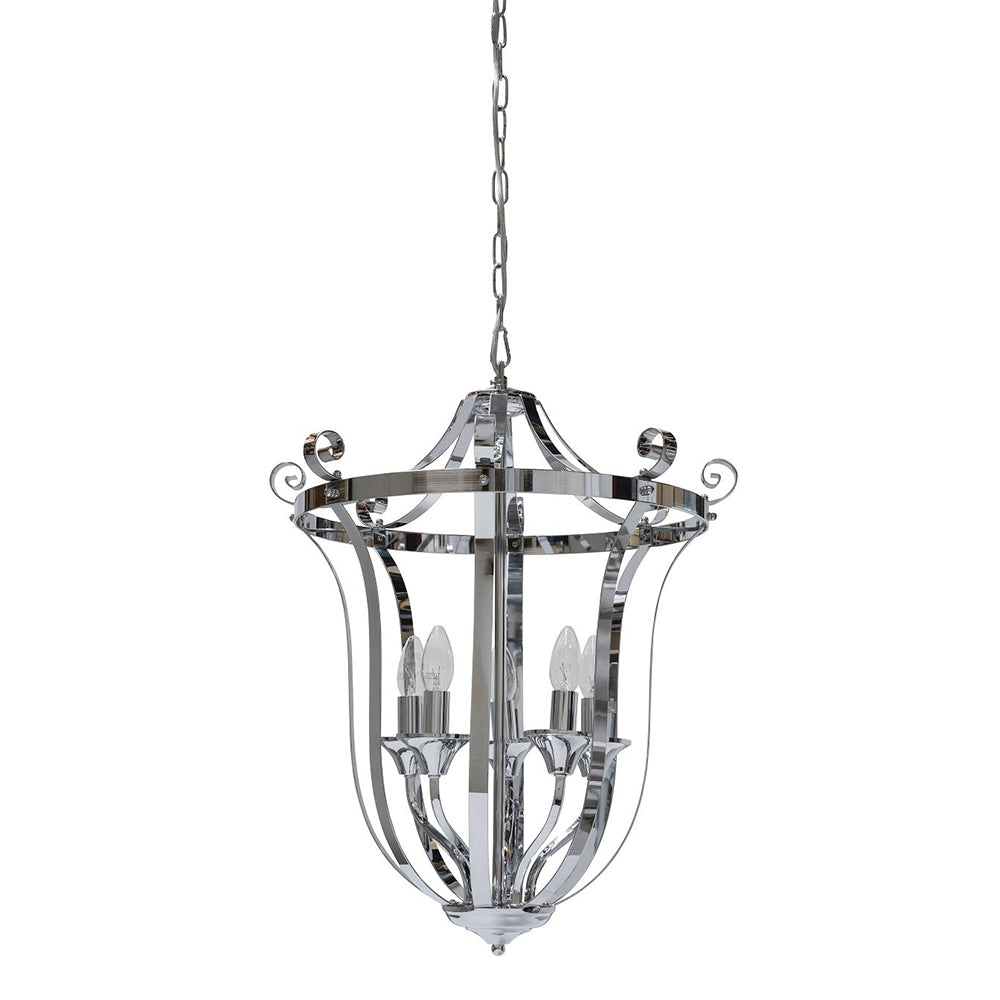 Fiorentino Lighting - BALMORE 5 Light Ceiling Lanterns Chrome