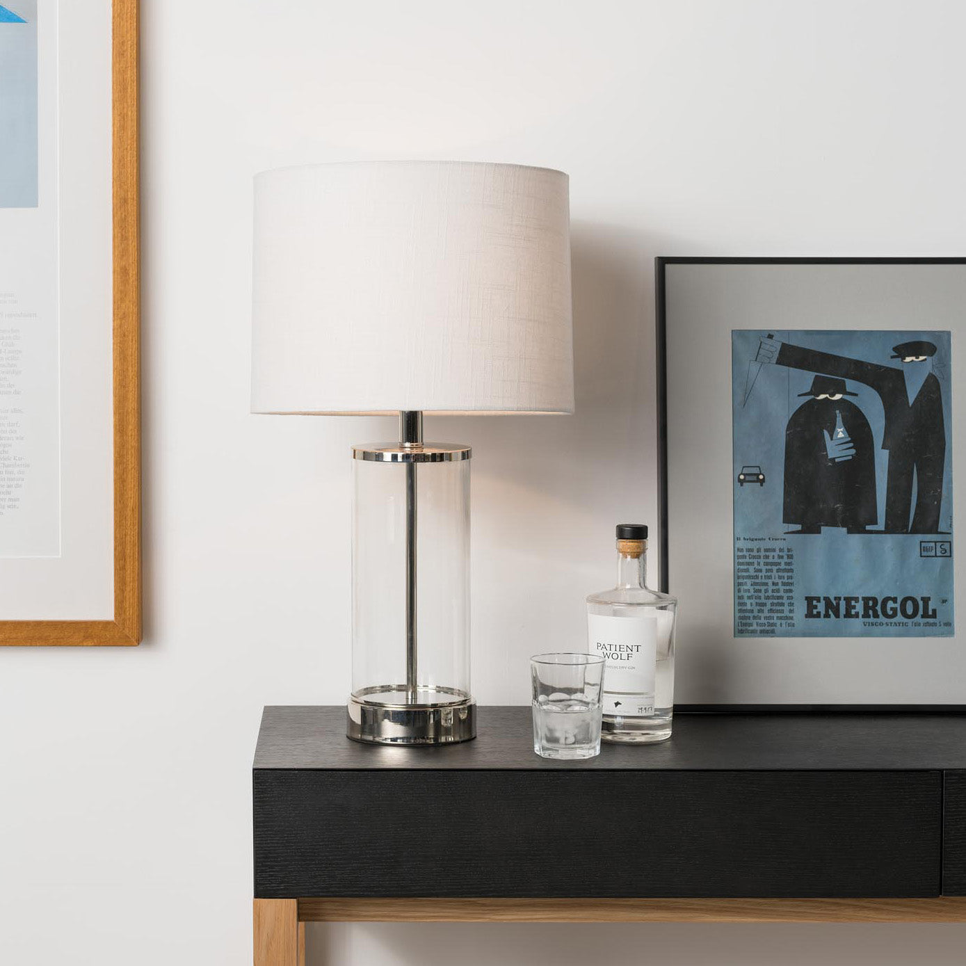 Sloane Table Lamp Chrome & White - 1305