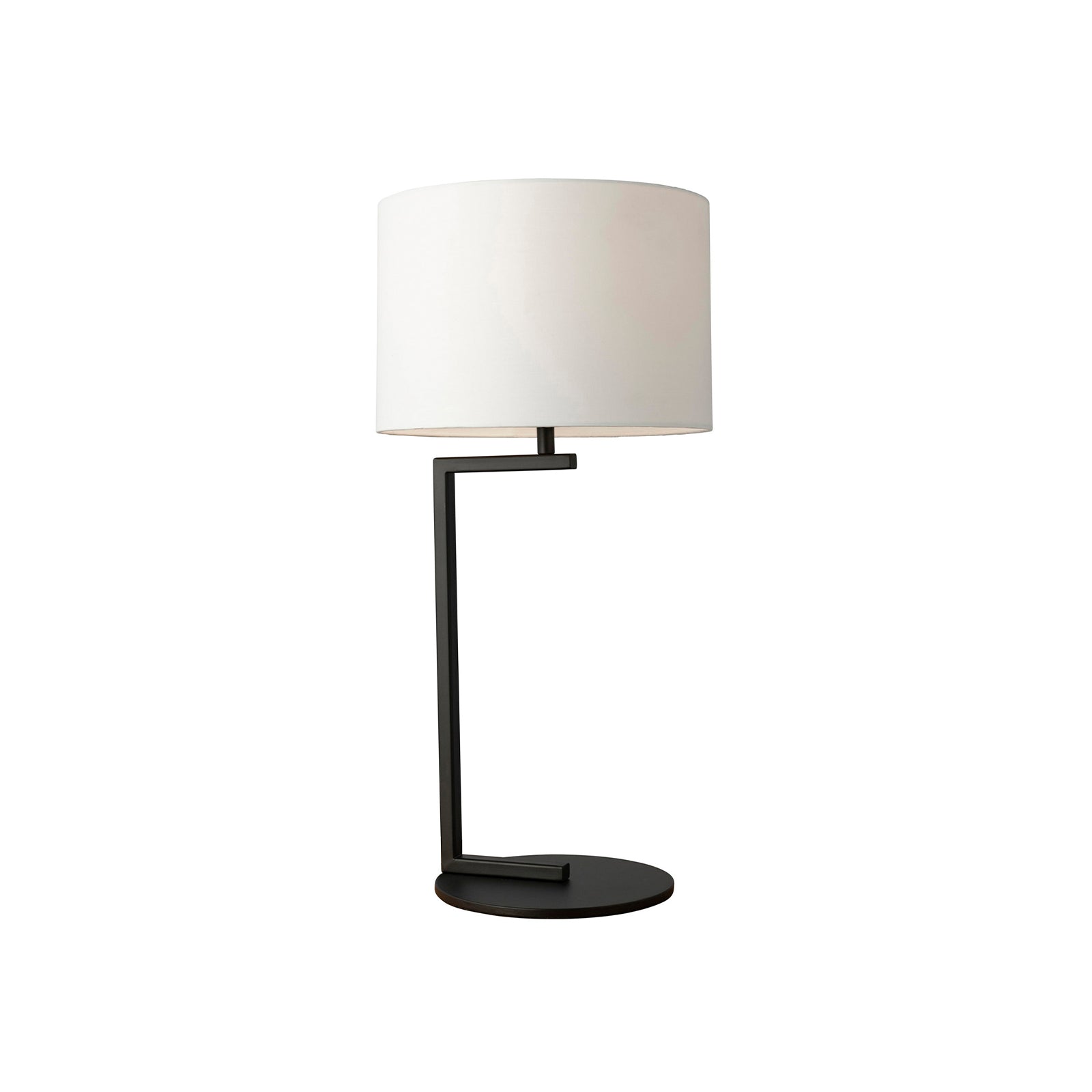 Alessia Table Lamp Satin Black & White - 1354