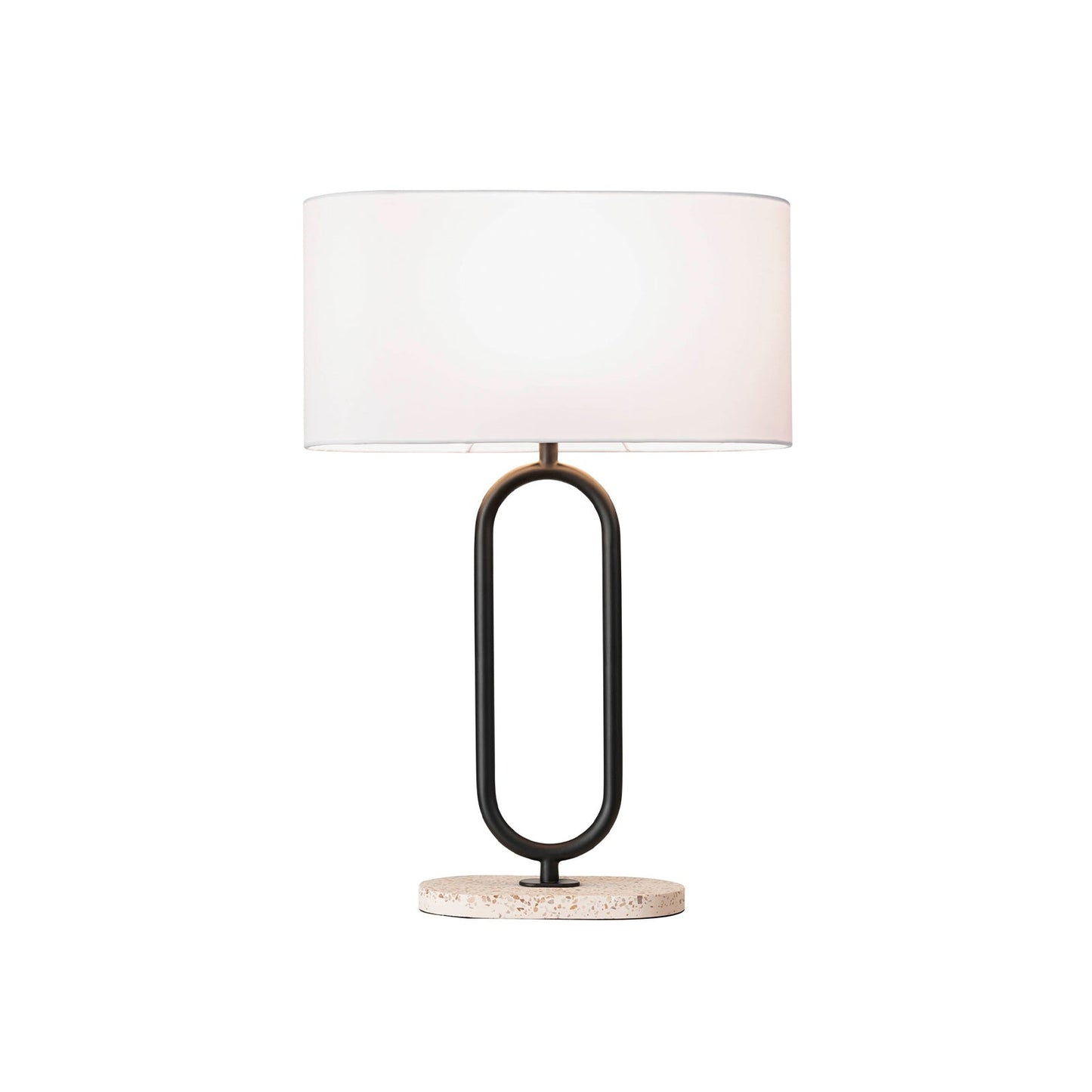 Soho Table Lamp Satin Black & White - 1366