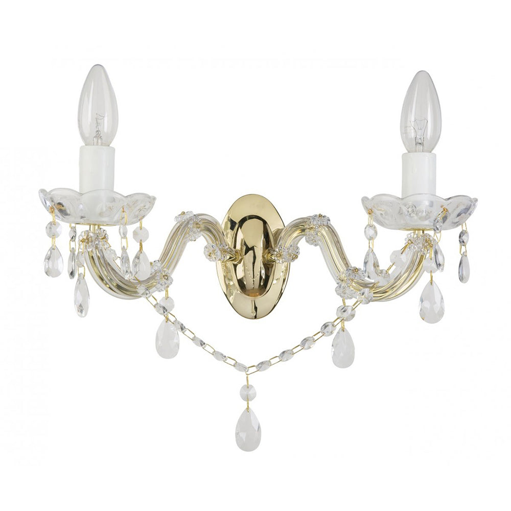 Buy Wall Sconce Australia Fiorentino Lighting - MARTE 2 Light Wall Light Gold