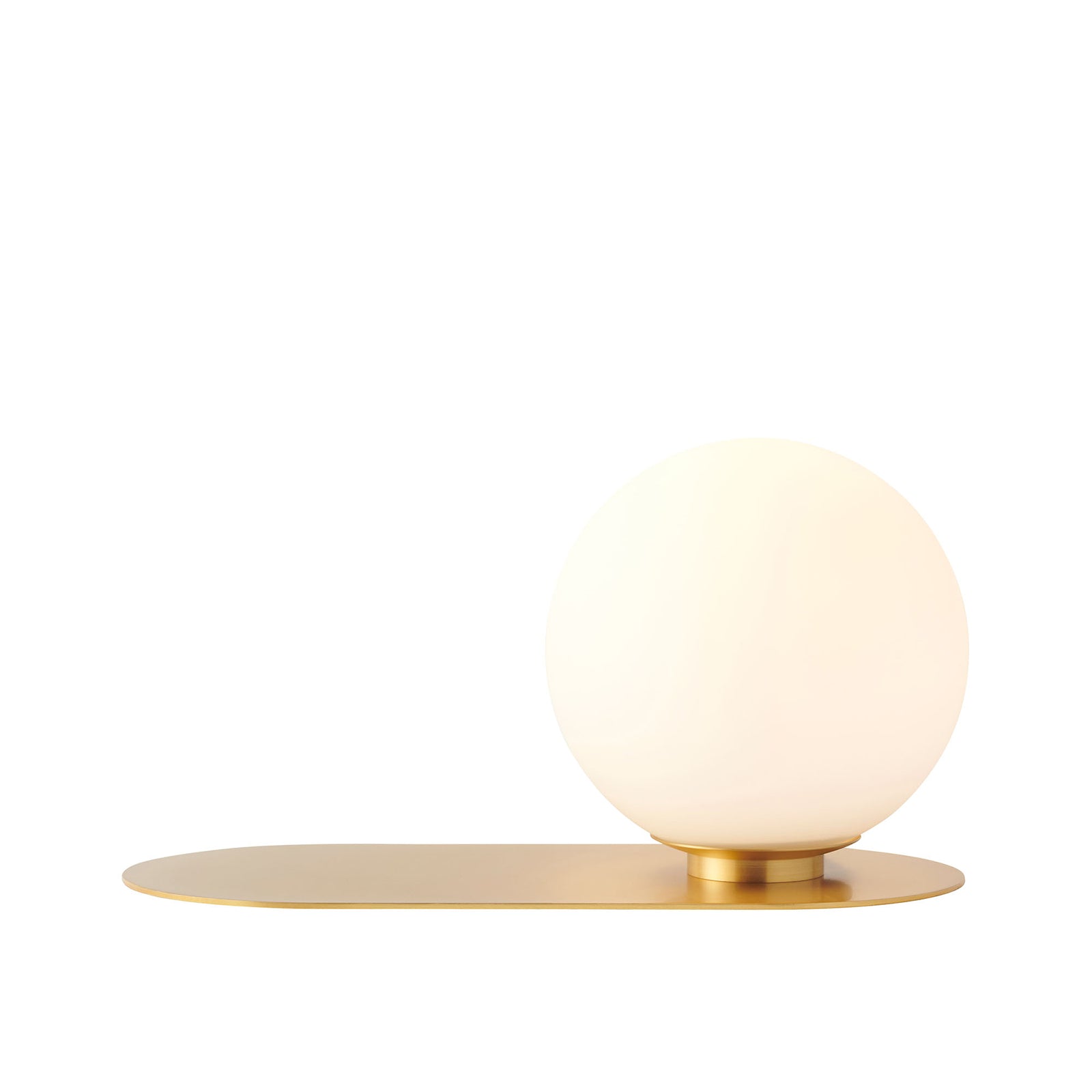 Anders Desk Lamp Satin Brass & White - 1393