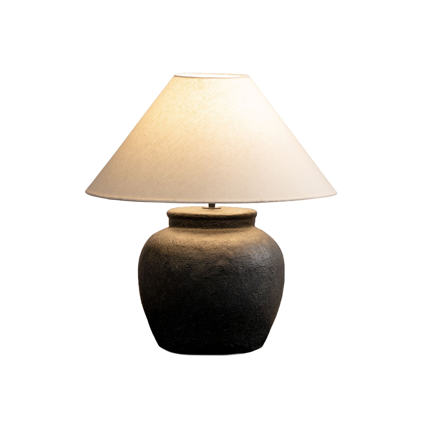 Esme Table Lamp Matt Black & Sand - 1438
