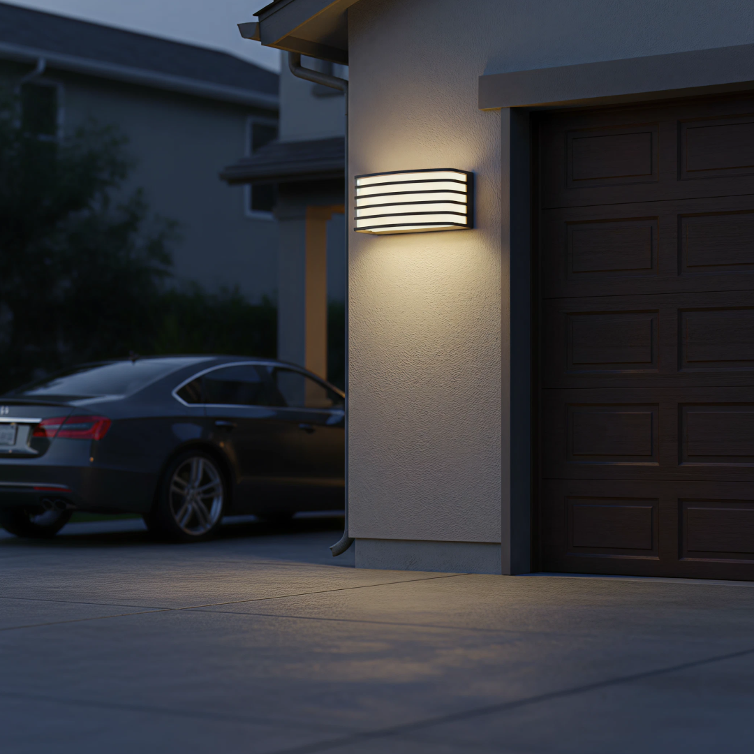 Echo Exterior Wall Light Charcoal Aluminium - LJ2081-CC