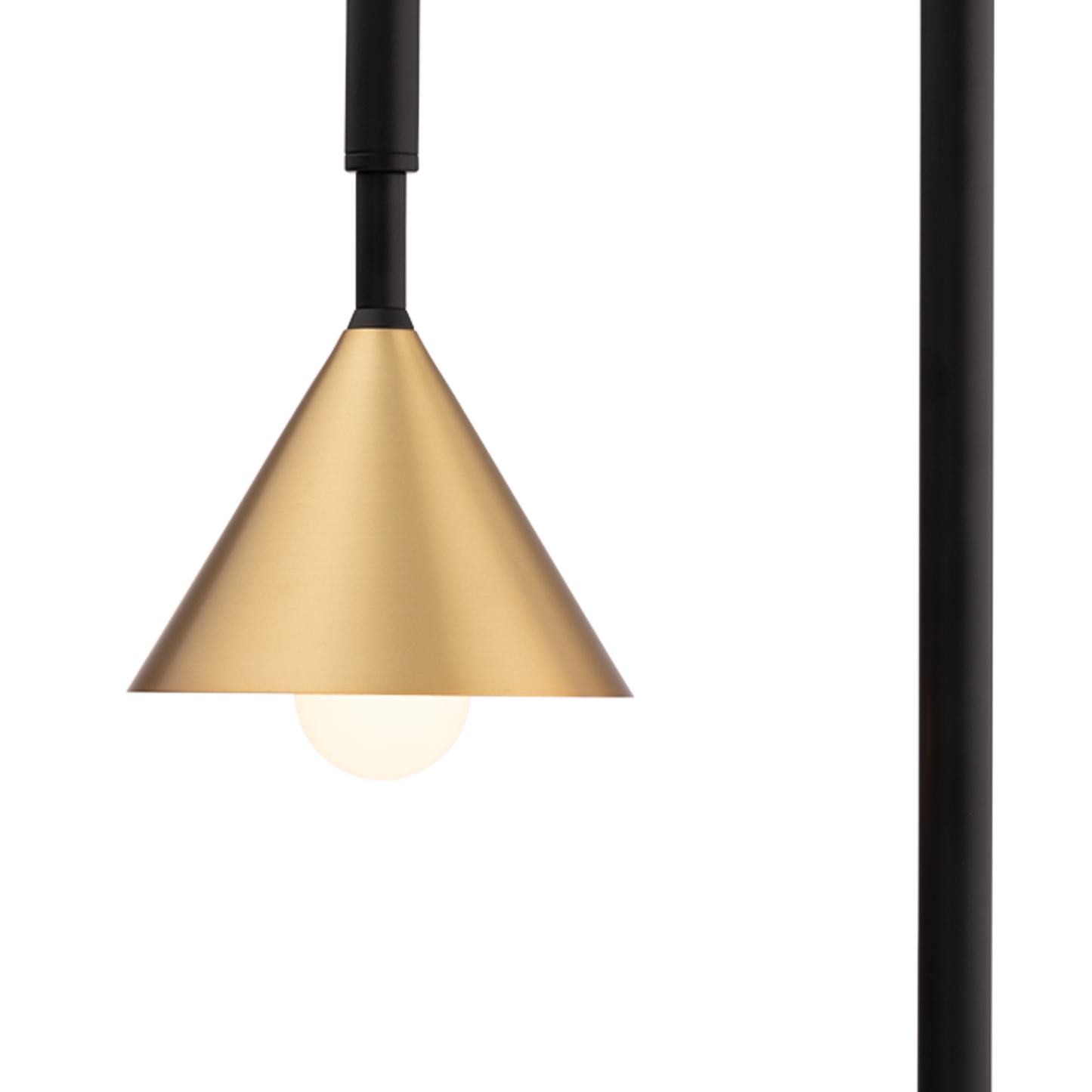 Venna Table Lamp Matt Black & Brushed Brass - 1457