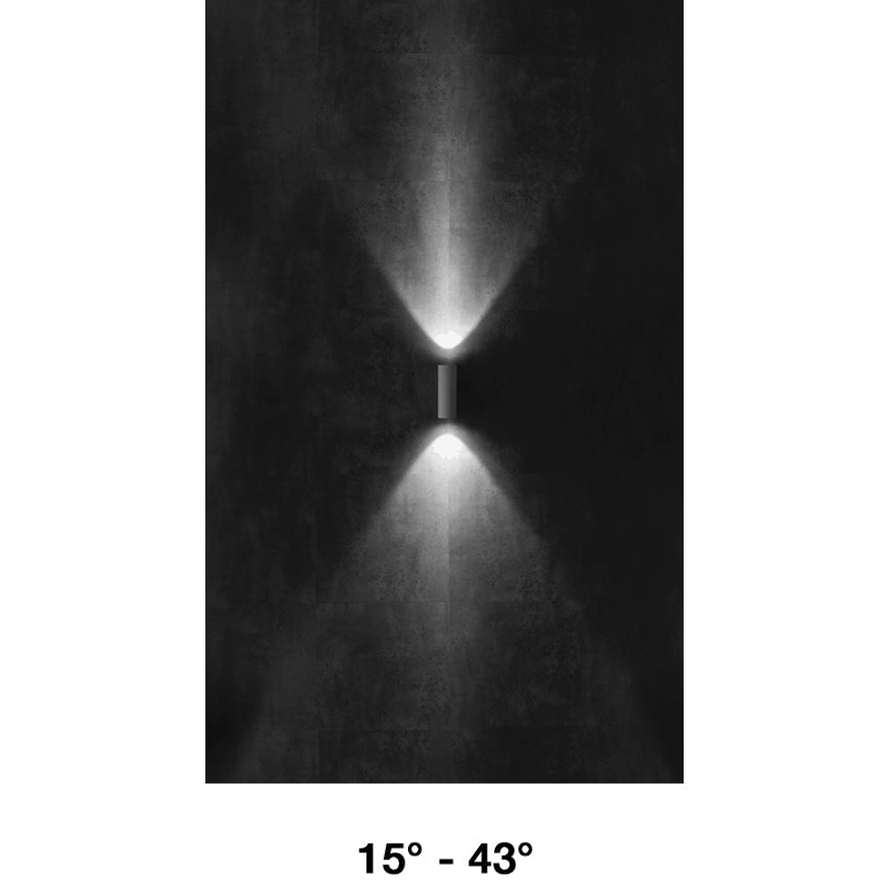 Buy Up / Down Wall Lights Australia Intono 3.2 Up & Down Wall Light Honey 20W CRI90 0/1-10V Aluminium 4000K - NT3210