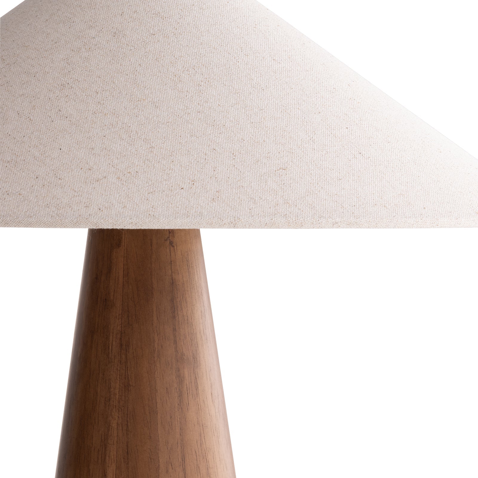 Pyra Table Lamp Walnut & Linen - 1612BRN