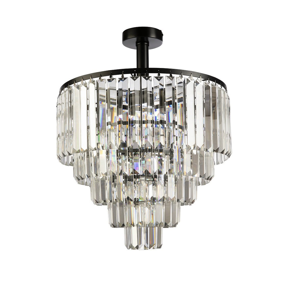 Fiorentino Lighting - KARINA 20 Light Semi-Flush Mount Light Black