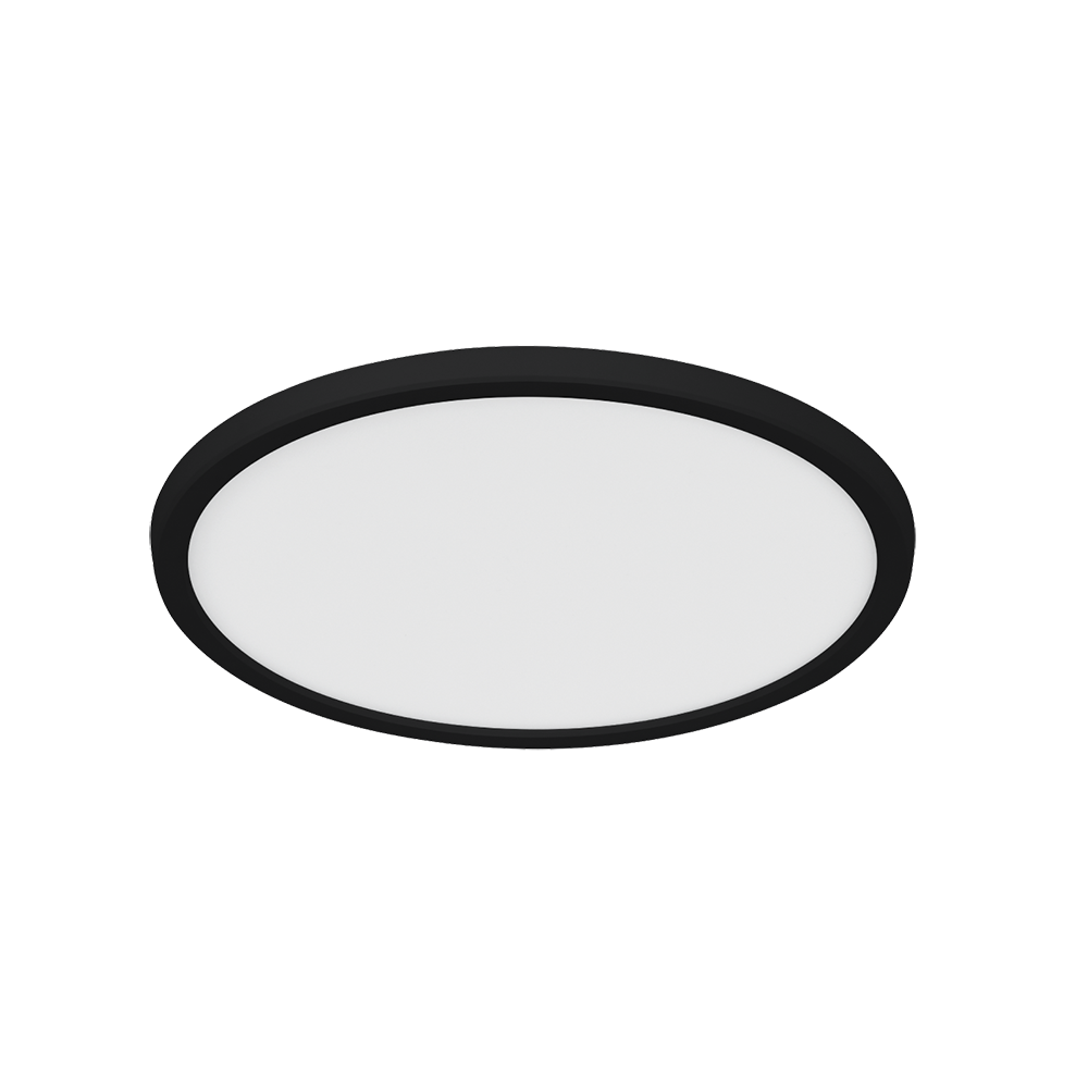 Buy LED Oyster Lights Australia Ultrathin LED Oyster Light W294mm Black Polycarbonate 3CCT - 181005BK