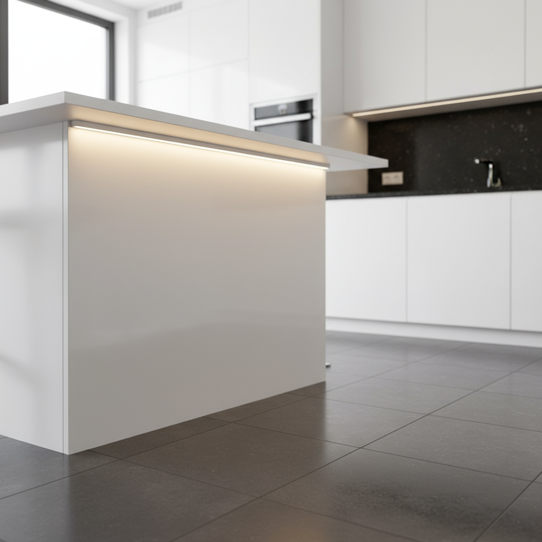 Large Deep Square Profile W82mm 3M White - HV9693-8090-WHT-3M