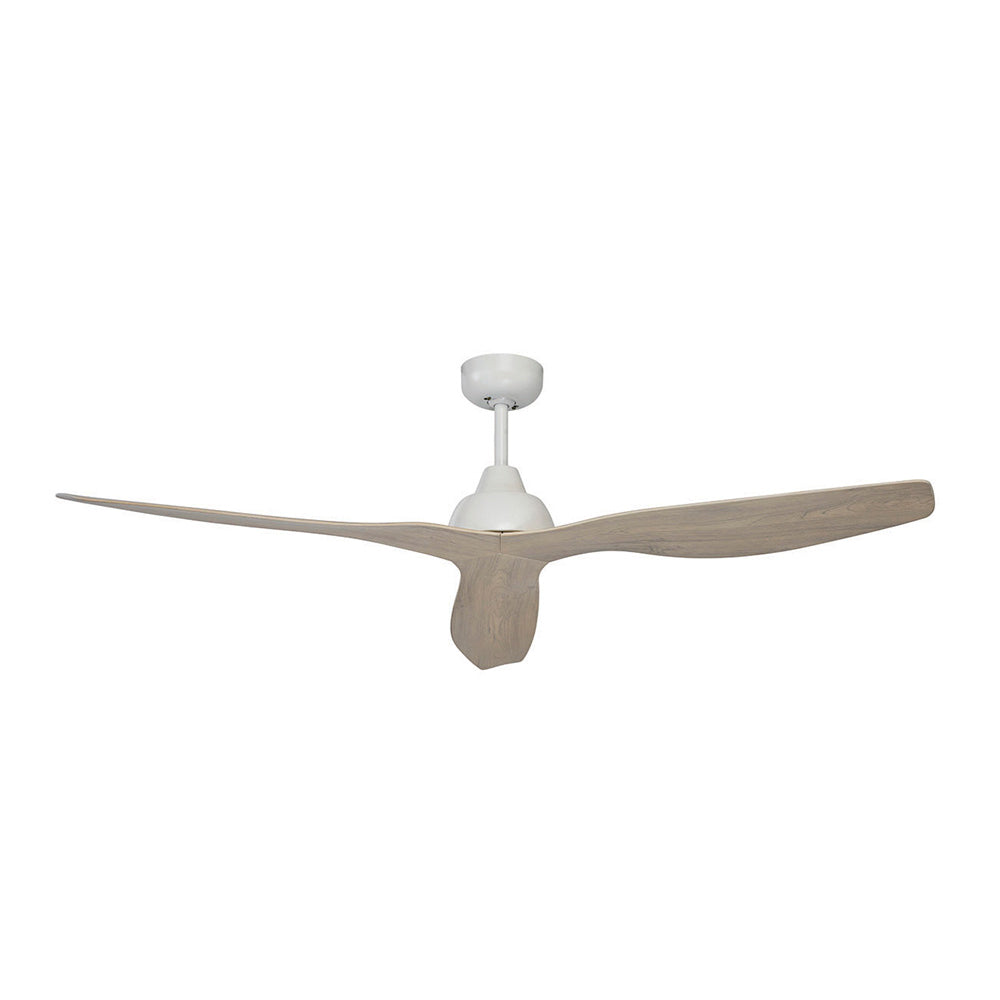 Bahama 52" Ceiling Fan White With Whitewashed Timber Finish Blades - 19587/37