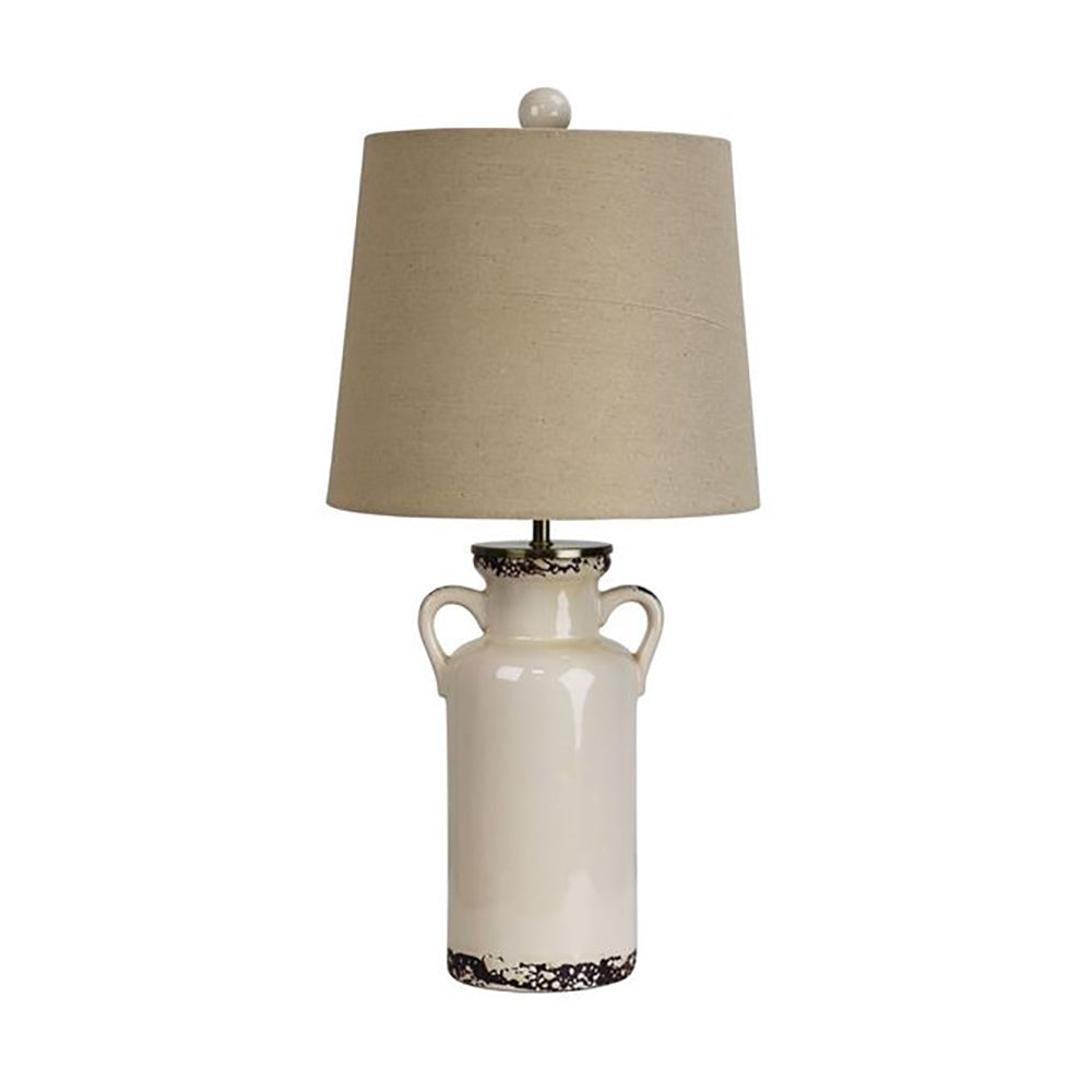 Buy Table Lamps Australia Whitby Table Lamp Ivory Ceramic Ivory Cotton - OL98897