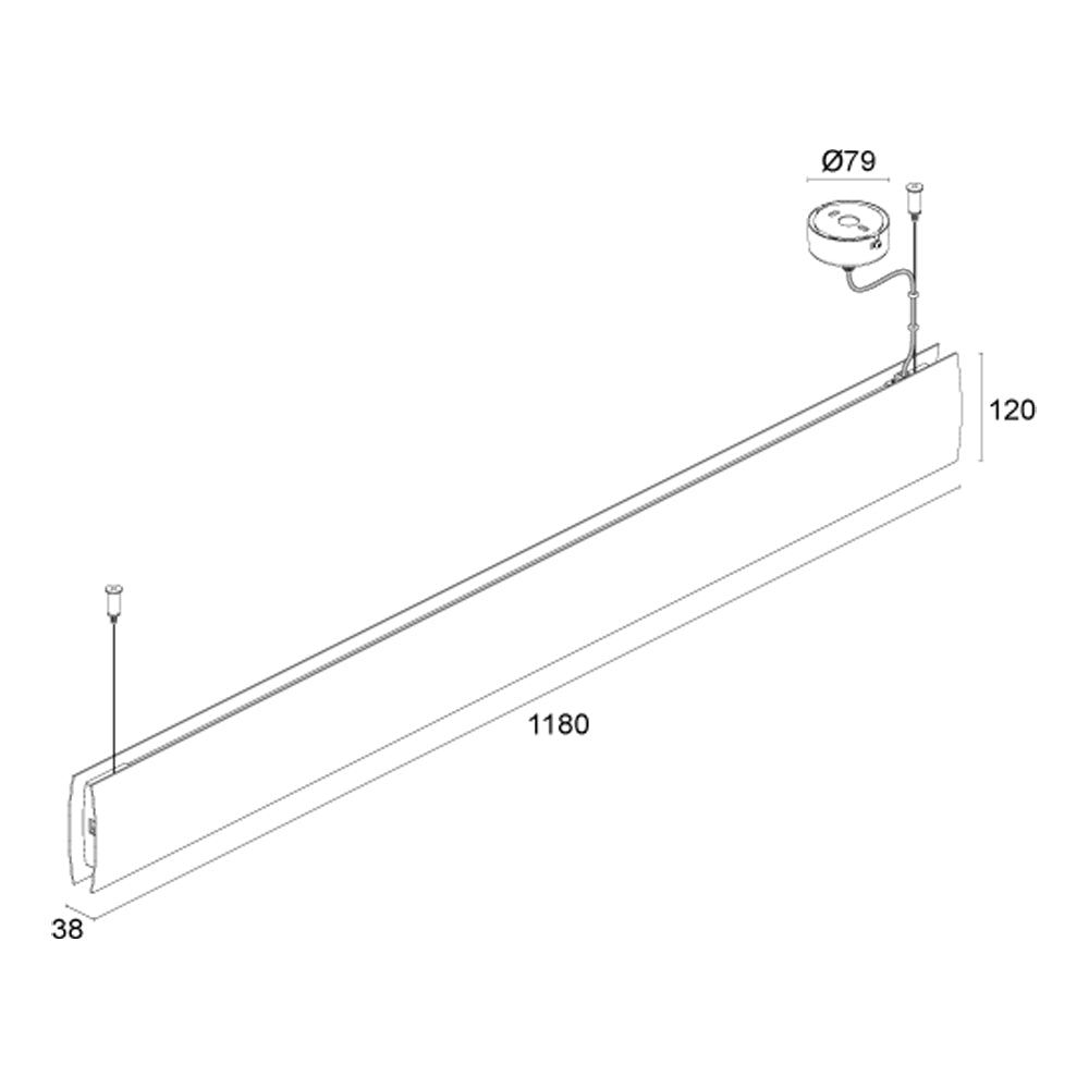 Buy Pendant Lights Australia Berica S 1.1 Convex Pendant Light 28W On / Off Aluminium - BS1110