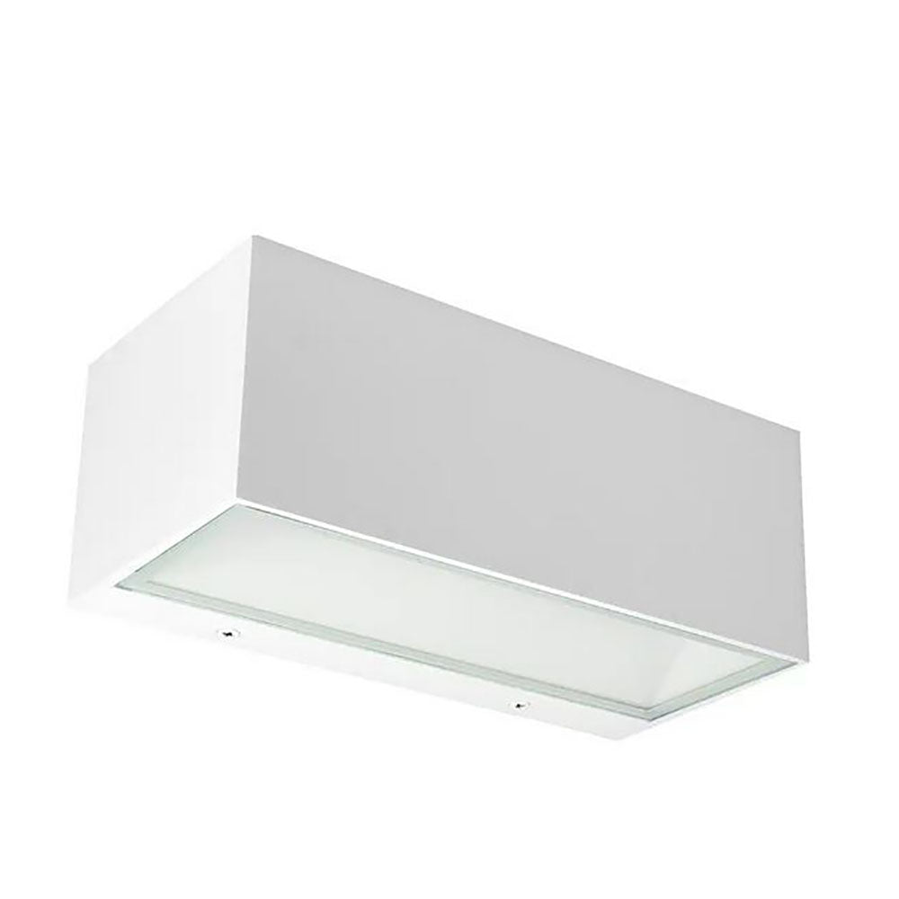 Delta Up / Down Wall Light White Aluminium 3CCT - MLXD34518W