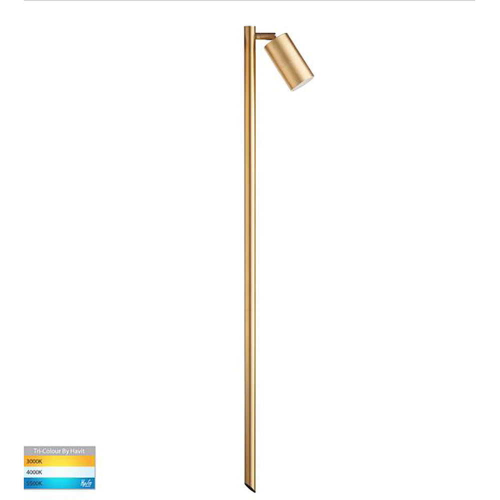 Tivah Pathway Light H1000mm 12V Solid Brass 3CCT - HV1403T-BR