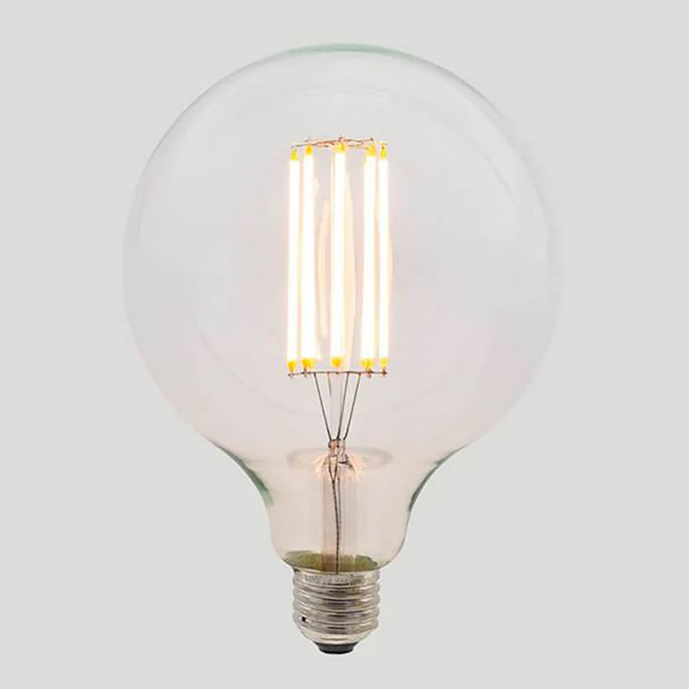 Buy LED Filament Globes Australia G125 LED Filament Globe ES 240V 8W Clear Glass 2700K - ZAF10625